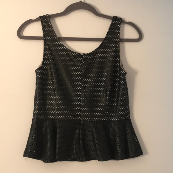 LF Leather Peplum Top - Picture 2 of 2